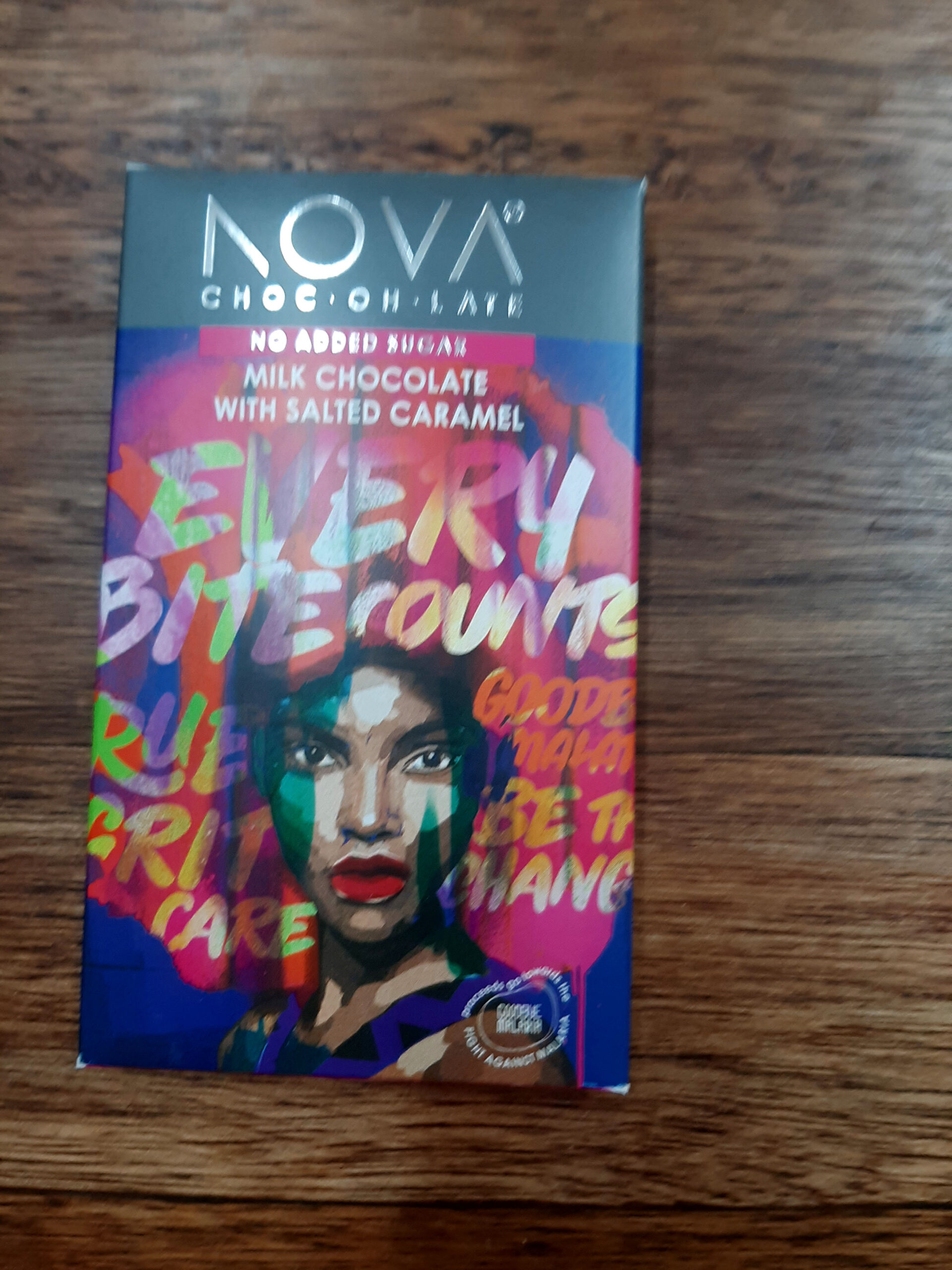 Nova Milk Chocolate with Salted Caramel - No added sugar - Nutting But ...