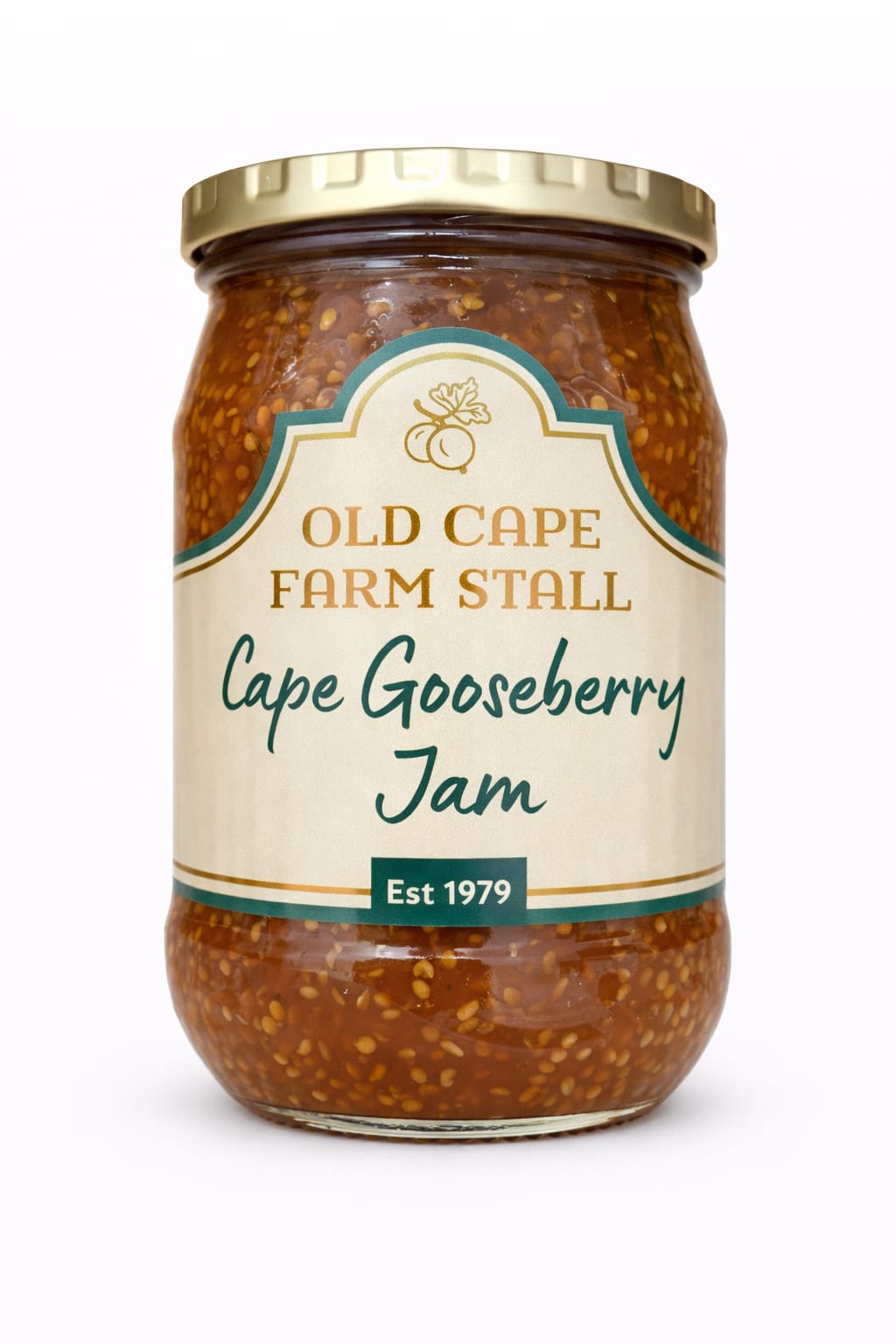 Cape Gooseberry Jam-Old Cape Farm Stall fruit preserve jar