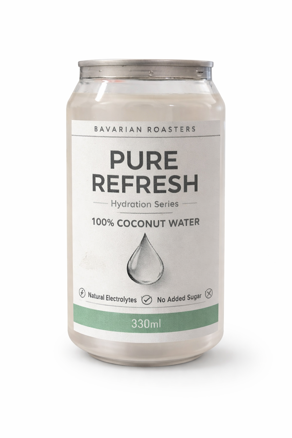 Bavarian Roasters- Pure Refresh 100% Coconut Water 330ml Can