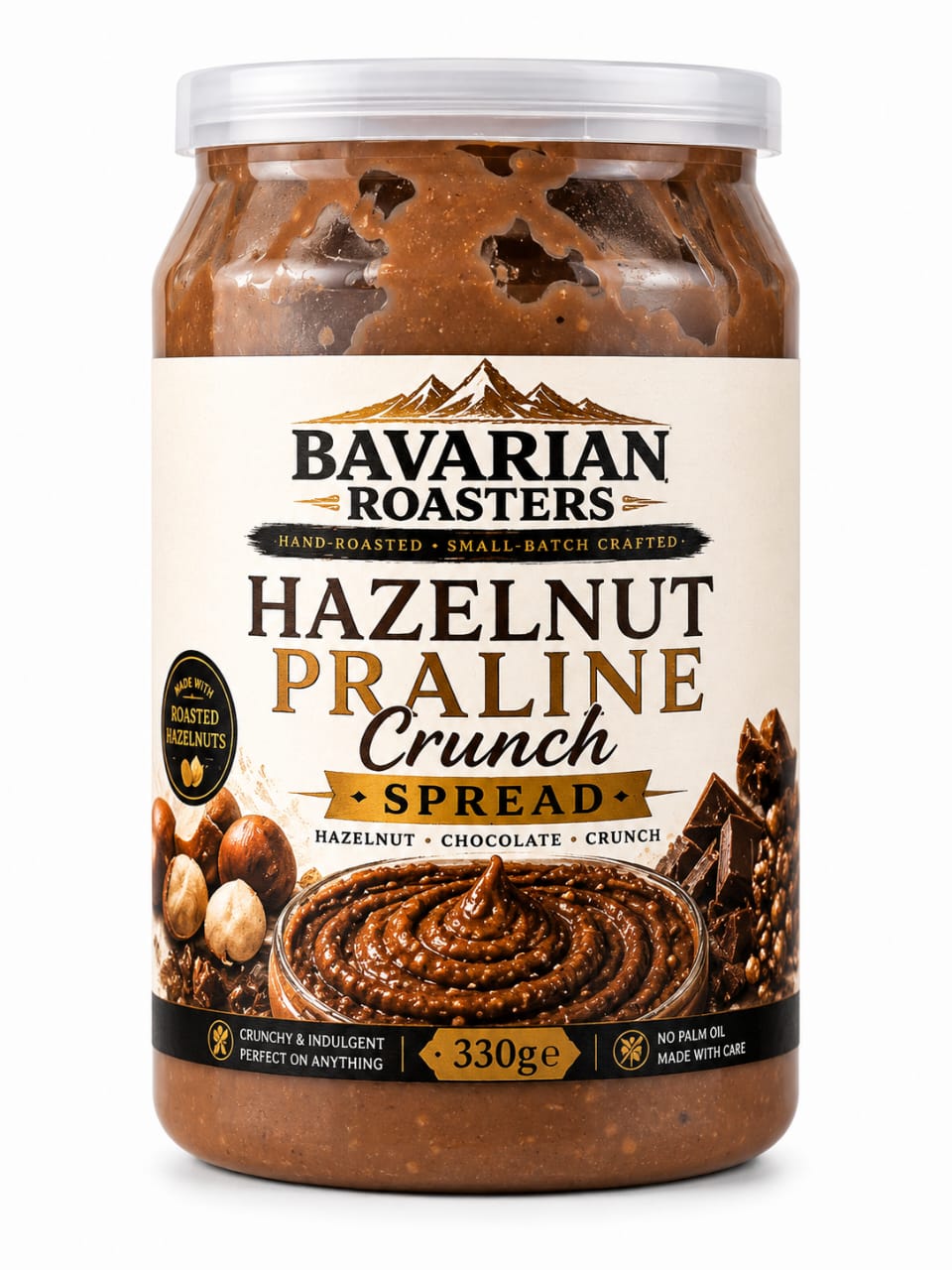 Bavarian Roasters-Hazelnut Praline Crunch Spread
